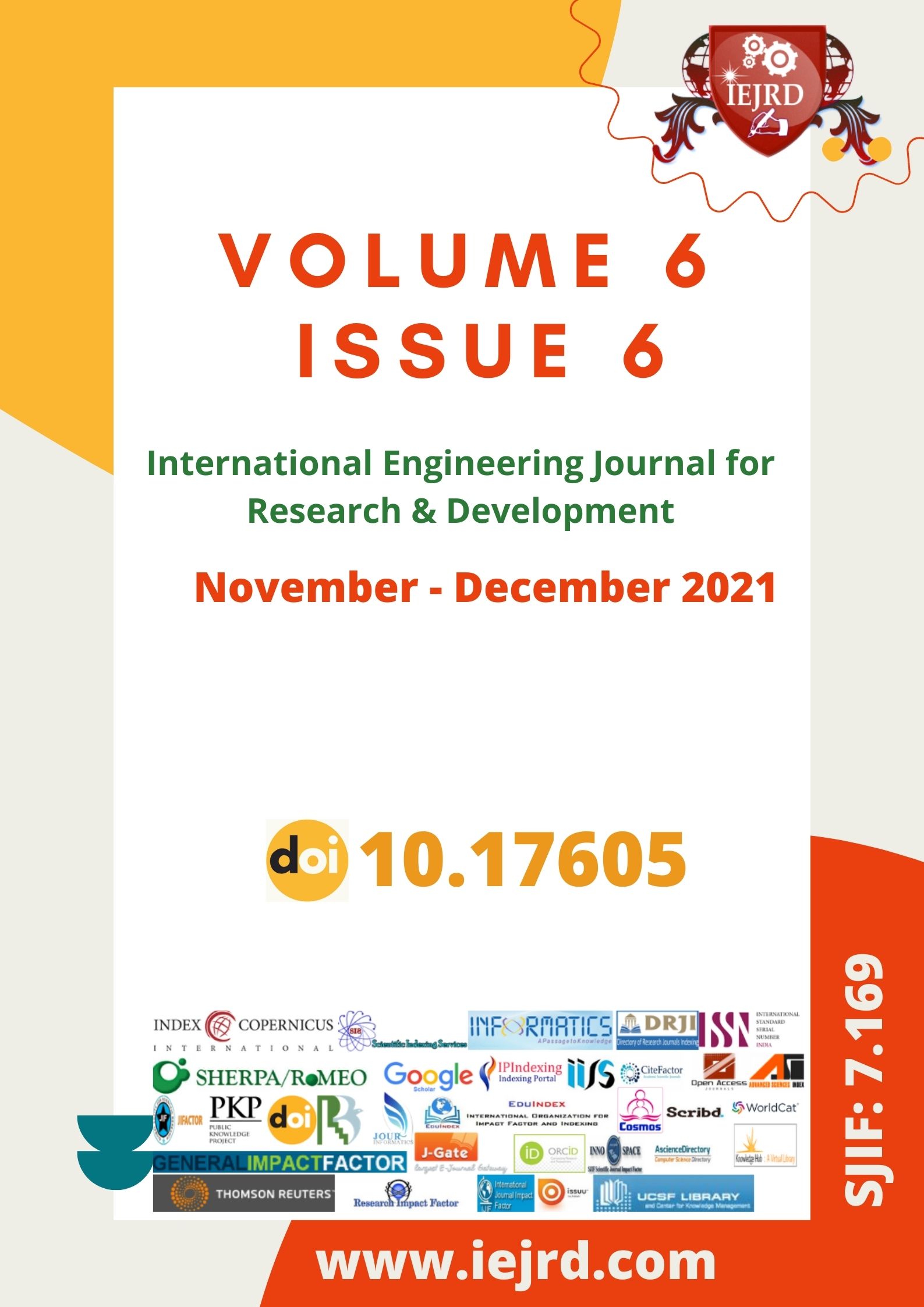 					View Vol. 6 No. 6 (2021): Voulme 6 Issue 6
				
